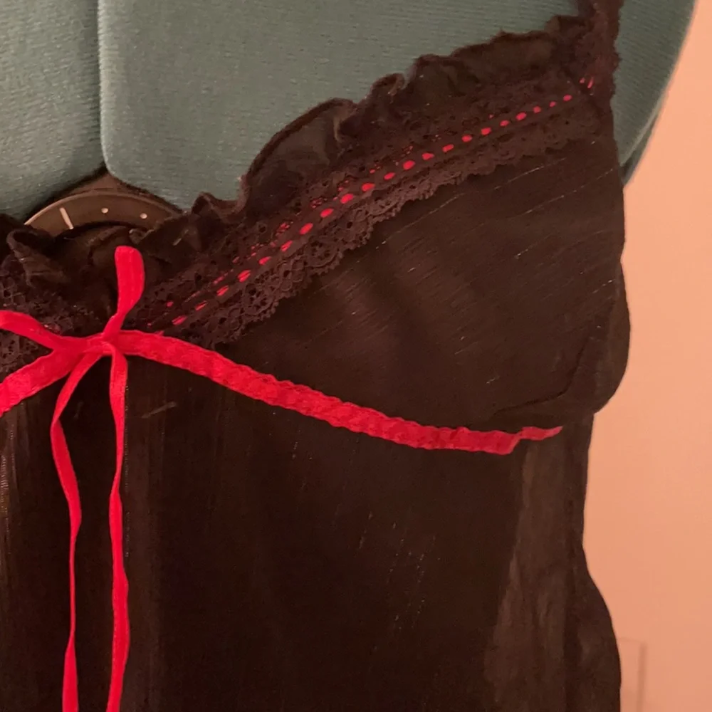 Red and Black Lingerie Set